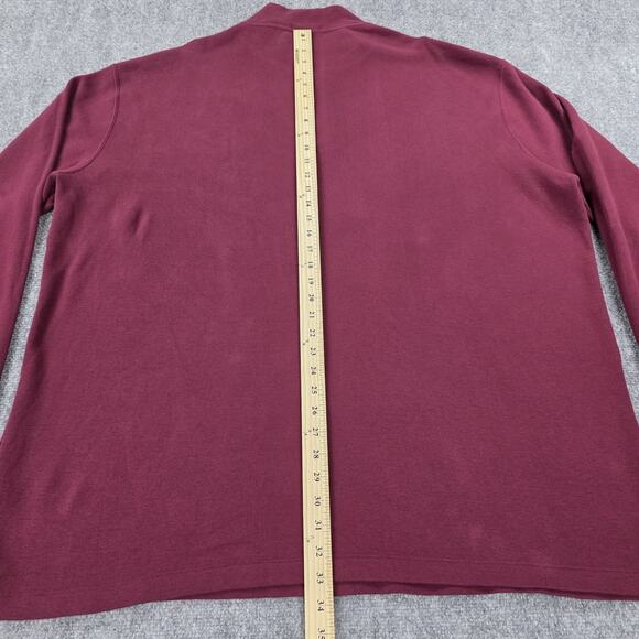Polo Ralph Lauren Sweater Mens 2XLT Burgundy Estate Rib 1/4 Zip Knit Pullover - Picture 6 of 16